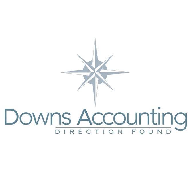 Downs Accounting Logo compass on top 2017